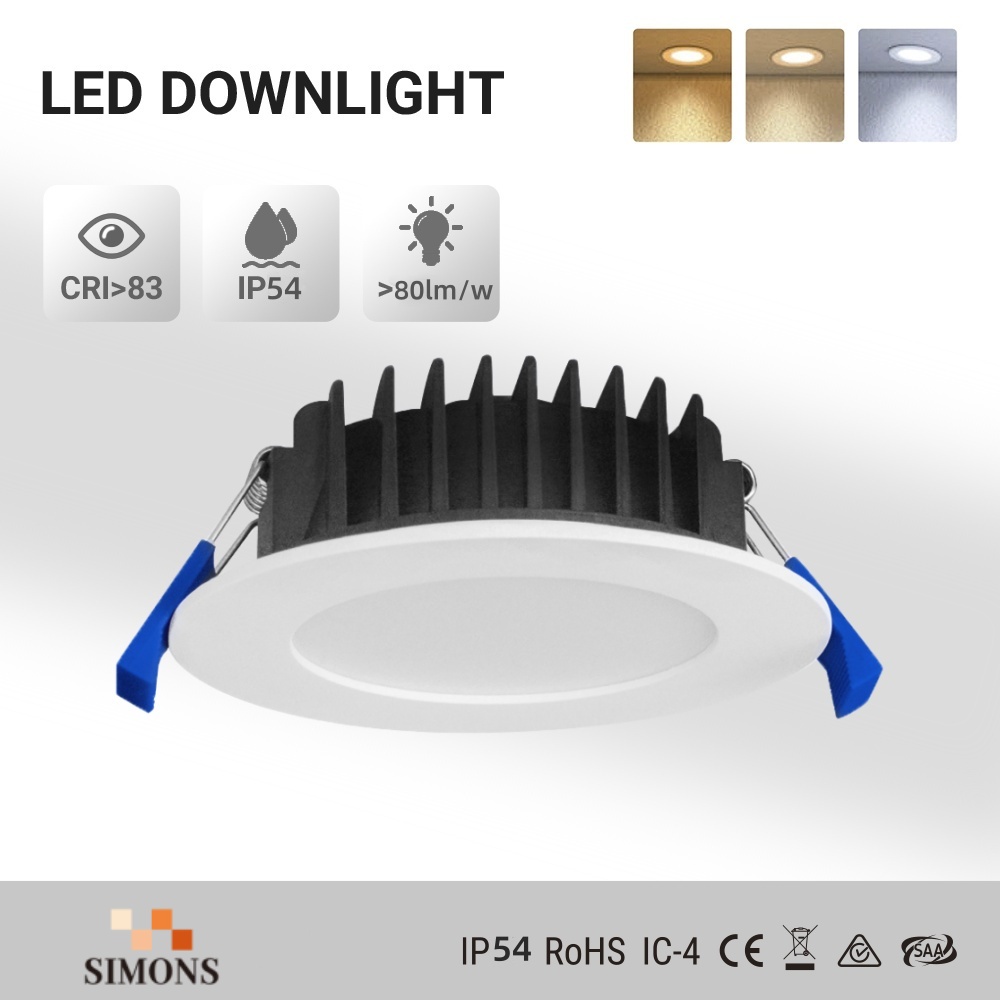 DL03-F Light emitting diode downlight square high quality die casting material slim design 12w flat 3cct dimmable light emitting diode downlight living room lights
