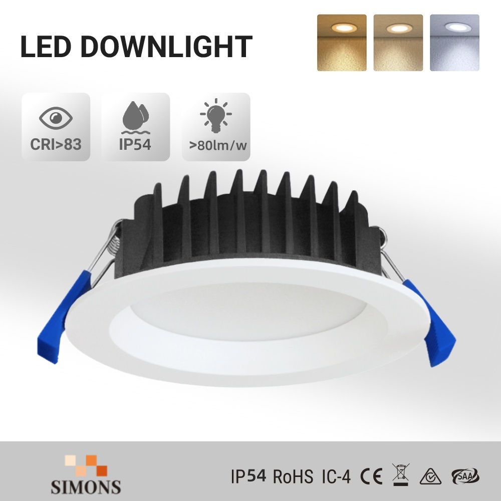 DL03-R Light emitting diode downlight square high quality die casting material slim design 12w flat 3cct dimmable light emitting diode downlight living room lights