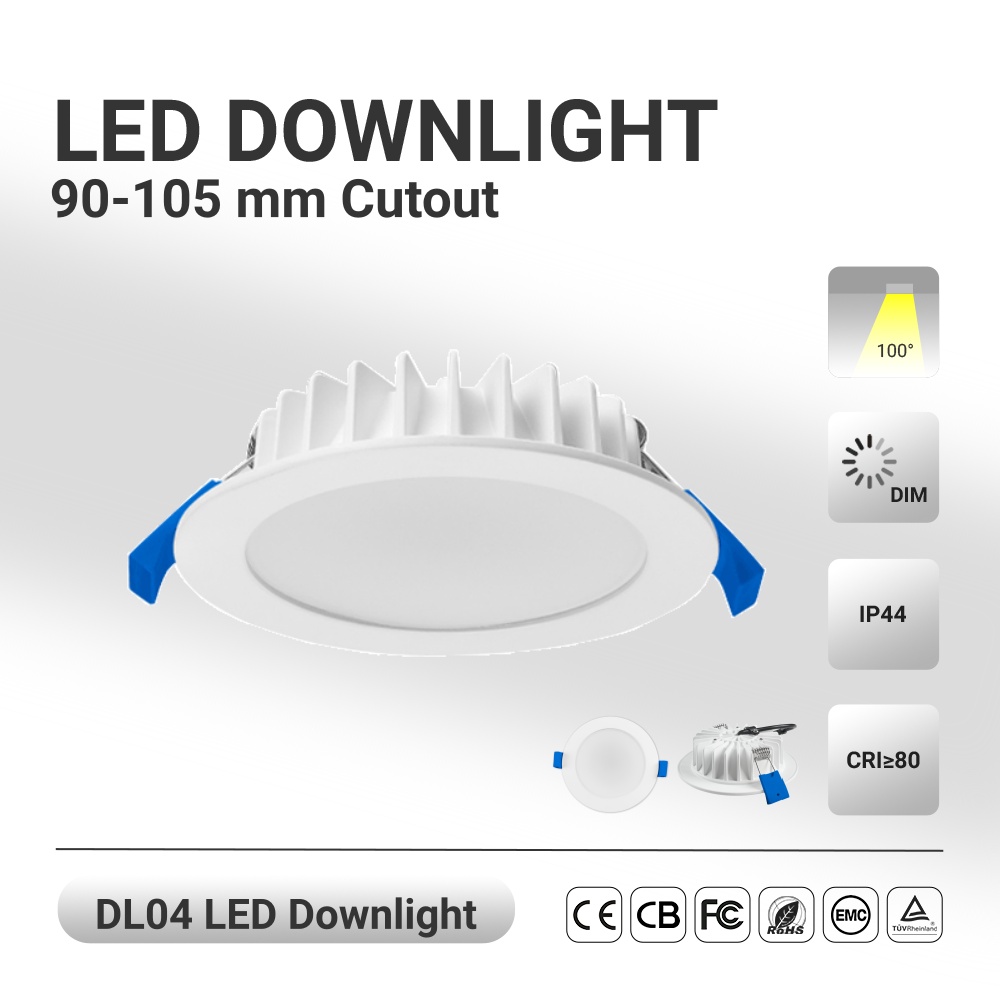 DL04 Light emitting diode downlight square high quality die casting material slim design 12w flat 3cct dimmable light emitting diode downlight living room lights
