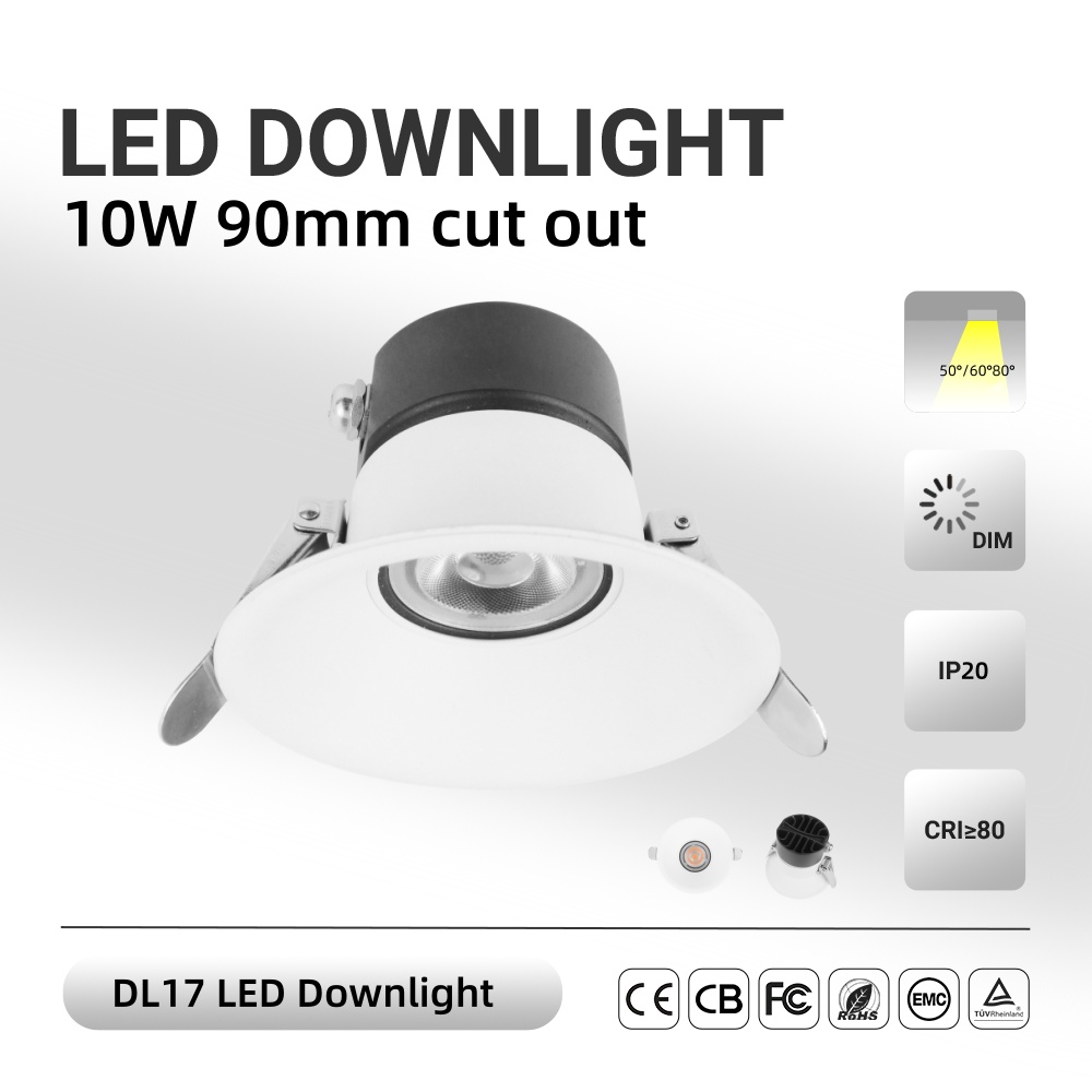 DL17 Downlight 3CCT saa adjustable dimming10w 15w 22w LED ultra-thin panel lamp ceiling downlight LED embedded ceiling ip44 spotlight