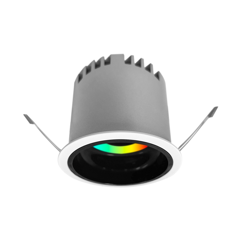 DL66-TY  WIFI Tuya Dimmable RGBCW 10W Rgb Led Smart Home Lights Flat Facial Slim Design Cutout Live Room Lamp Intelligent downlight